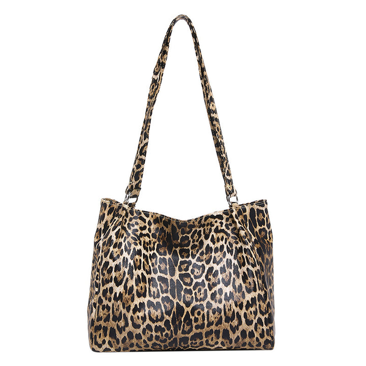 Leopard Print Large Capacity Tote Bag – Women's Shoulder & Handbag