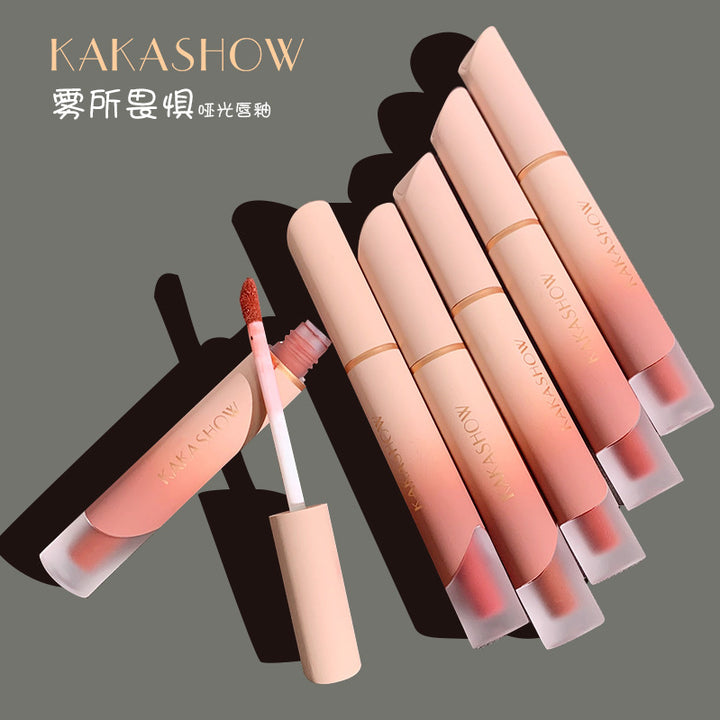 KAKASHOW雾所畏惧哑光唇釉唇泥丝绒显白不易沾杯雾面口红