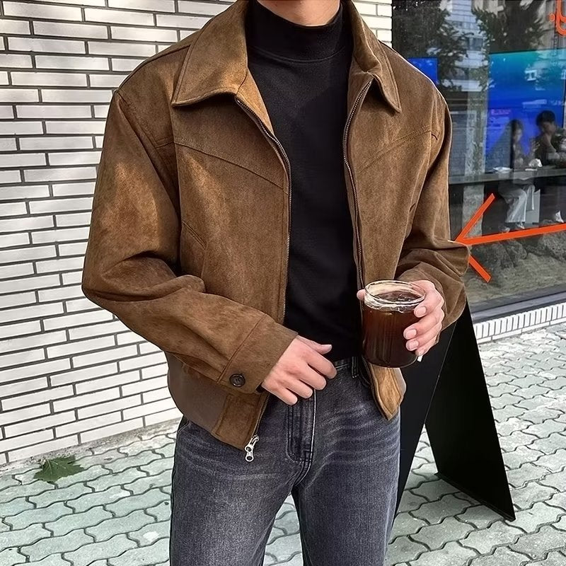 Vintage Versatile Spring Unique Jacket Versatile Men