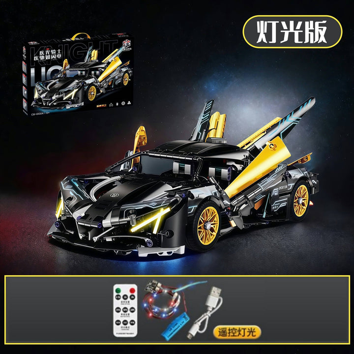 Apollo Sports Car Building Blocks Set – High-Difficulty Drift Racing Car Model Assembly Toy