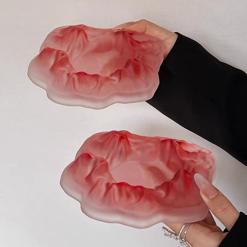 Iceberg Frosted Luxury Ashtray – High-End Creative Home Living Room Decor Ashtray