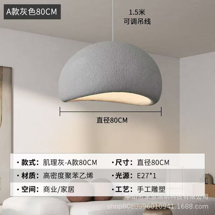 跨境设计师侘寂风吊灯奶油风服装店样板间民宿餐厅酒店挑空别墅灯