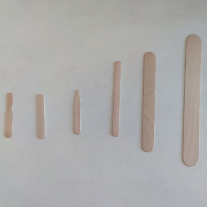 Wooden Wax Applicator Sticks 50 pc – Disposable Tongue Depressor Wax Spatulas for Hair Removal
