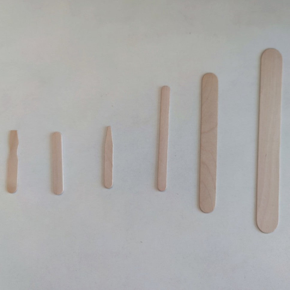 Wooden Wax Applicator Sticks 50pc – Disposable Tongue Depressor Wax Spatulas for Hair Removal