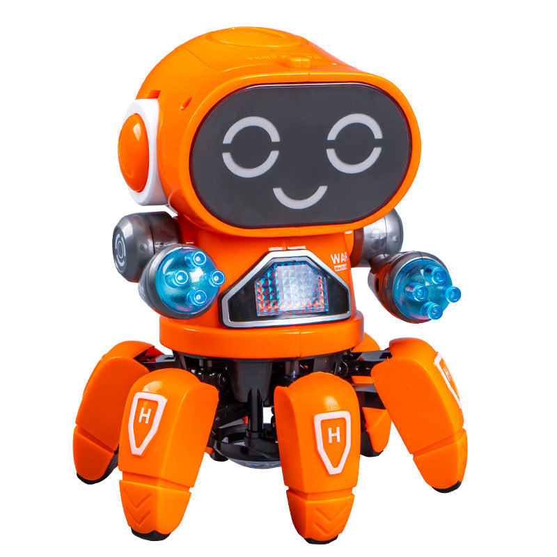 Electric Dancing Six-Claw Robot Toy – Smart Light & Sound Effects Kids Toy
