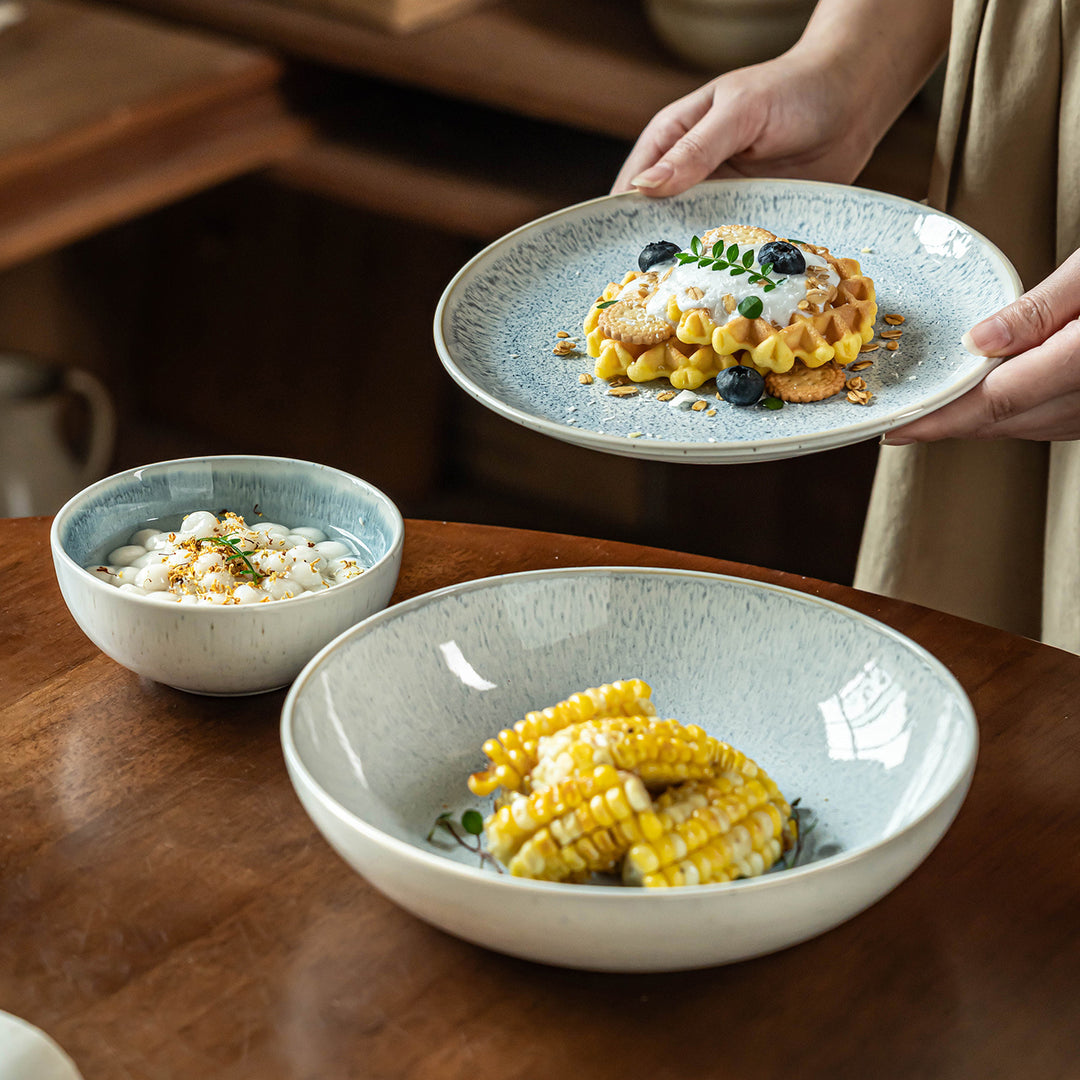 Tableware Set Ceramic Home Bowl Plate Set Bowl Premium Unique Bowl Bowl Bowl