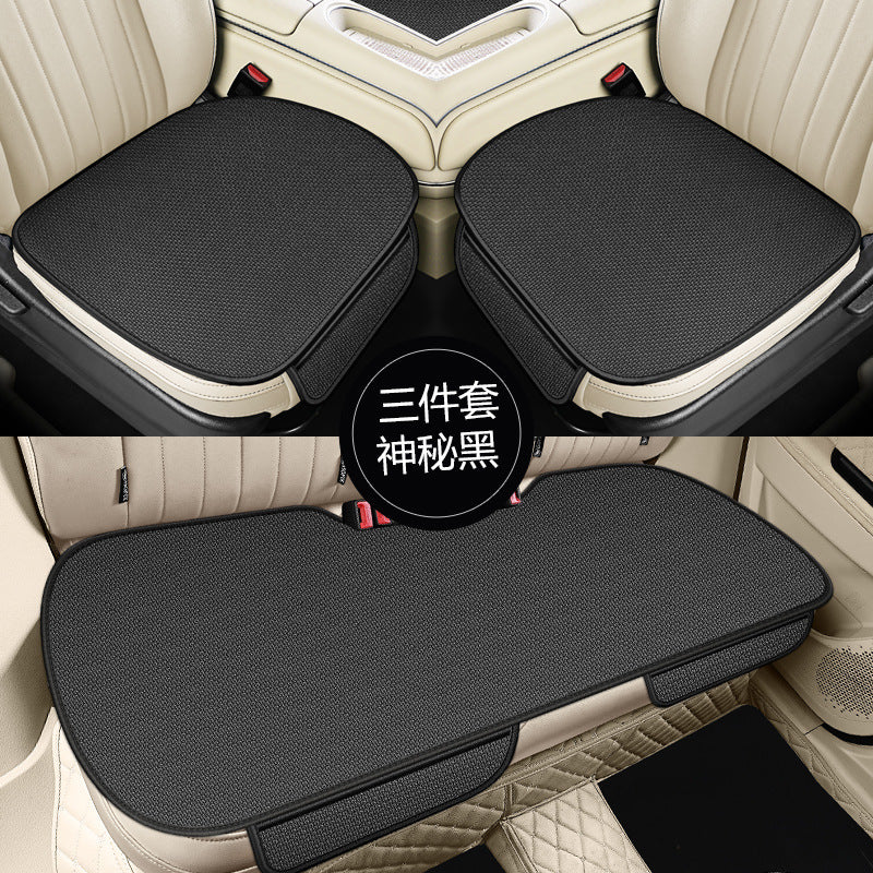 Ice Silk Breathable Car Seat Cushion – 3-Piece Four Season Universal Cool Pad