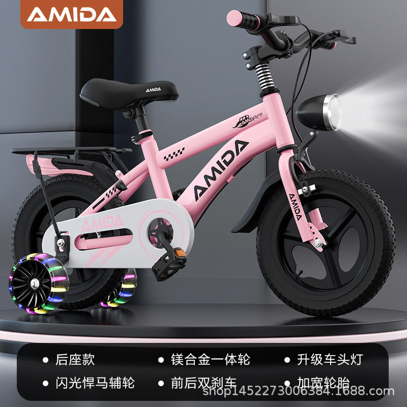 新款儿童自行车男孩女孩脚踏车12寸14寸16寸18寸小孩单车脚踏车