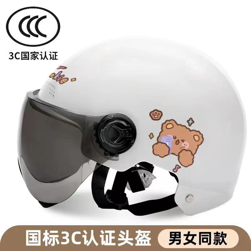 认证电动车头盔男女士电瓶摩托车夏季骑行盔四季通用 批发包 邮包
