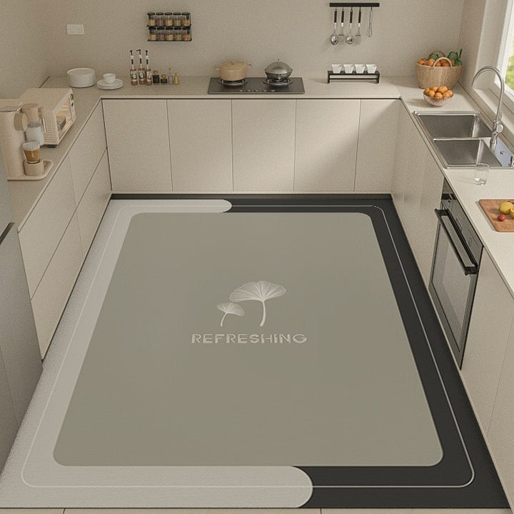 Light Luxury Premium Feel Floor Mat Home Kitchen Non Slip Foot Mat Entryway Stain Resistant Door Mat
