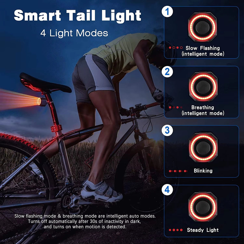 Bike Tail Light With Remote Rear Bike Light Bicycle Lights