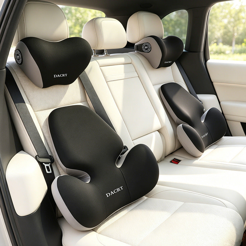 新款汽车头枕乳胶护颈枕头车用腰靠车载靠枕护腰靠背座椅靠垫腰托