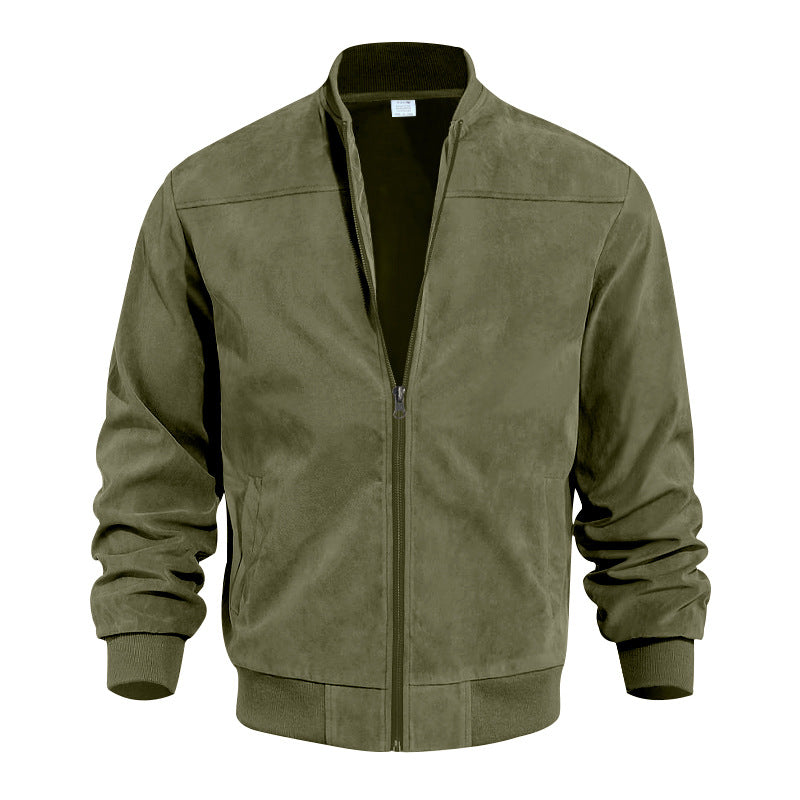 Men Casual Vintage Long Sleeve Cardigan Jacket Men