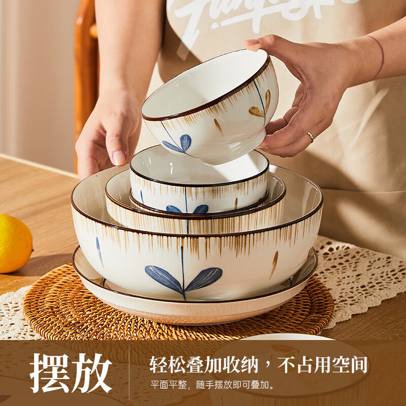 碗碟套装家用高级感中式陶瓷整套餐具组合吃饭新款乔迁碗盘筷单品