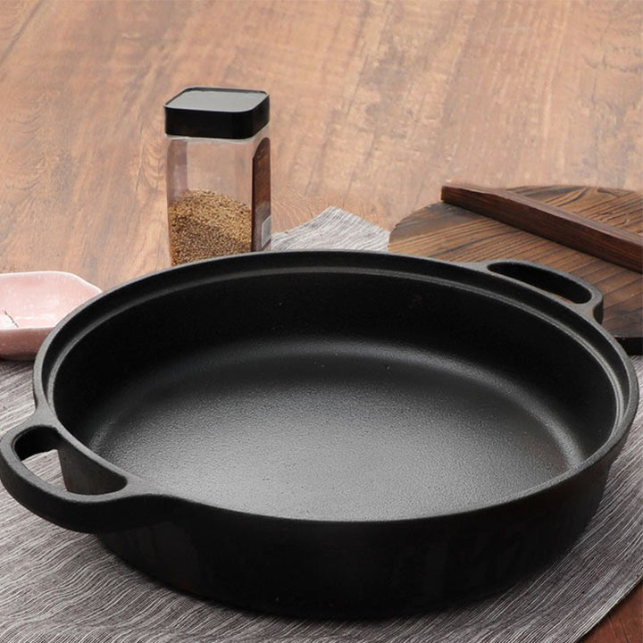 Cast Iron Frying Pan - Thickened Non-Stick Pan for Induction & Gas Stove