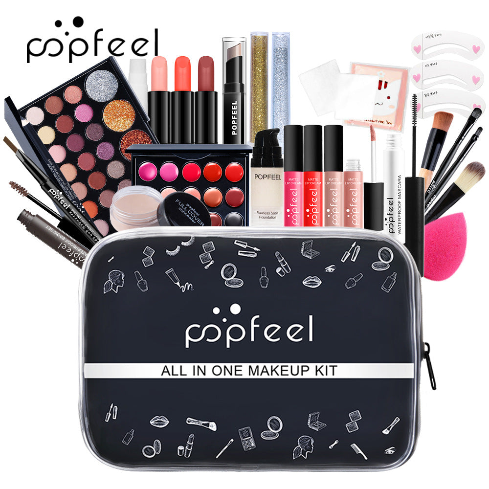 POPFEEL 跨境专供彩妆套装组合初学者美妆少女淡化妆品批发