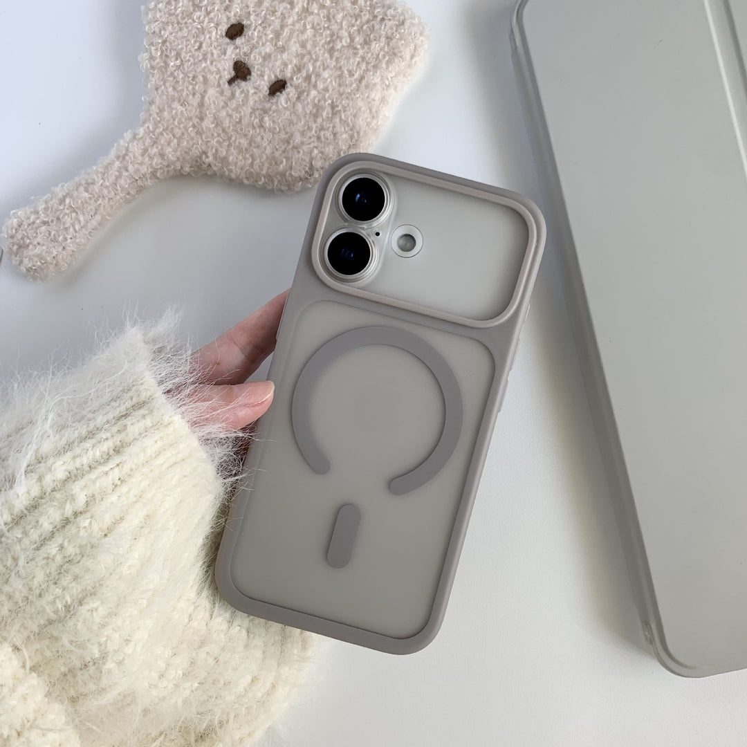 Soft Touch Mag Safe for iPhone17 pm Phone CaseiPhone16 Pro Max Frosted 15 pm Protective Case