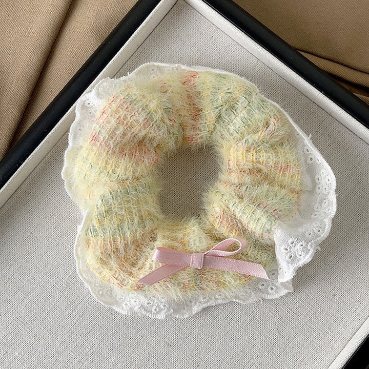 简约时尚法式猪大肠发圈头饰女气质皮筋女扎头马尾发绳高弹力头绳