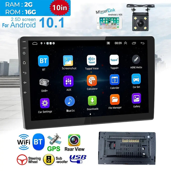 7"/9"/10" Car DVD Player with Android Navigation & Car Play