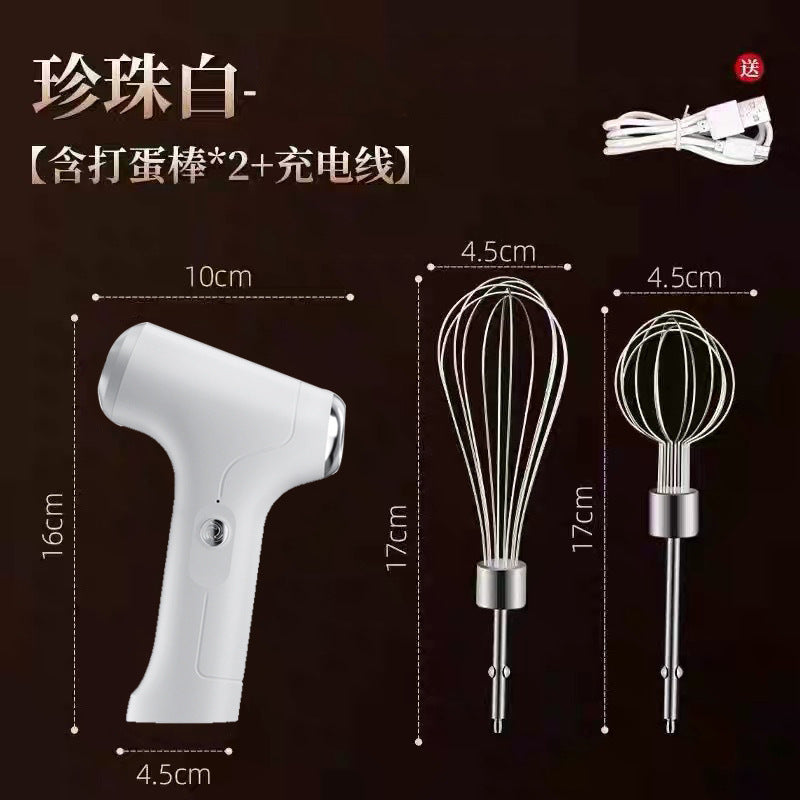 家用烘焙无线手持电动打蛋器打发奶油搅拌厨房烘焙小工具蛋清打发