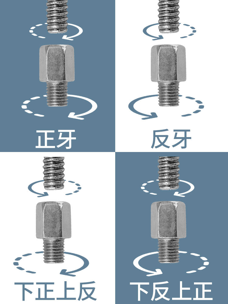 Electric Motorcycle Mirror Conversion Screw – 10 mm to 8 mm Riser Adapter