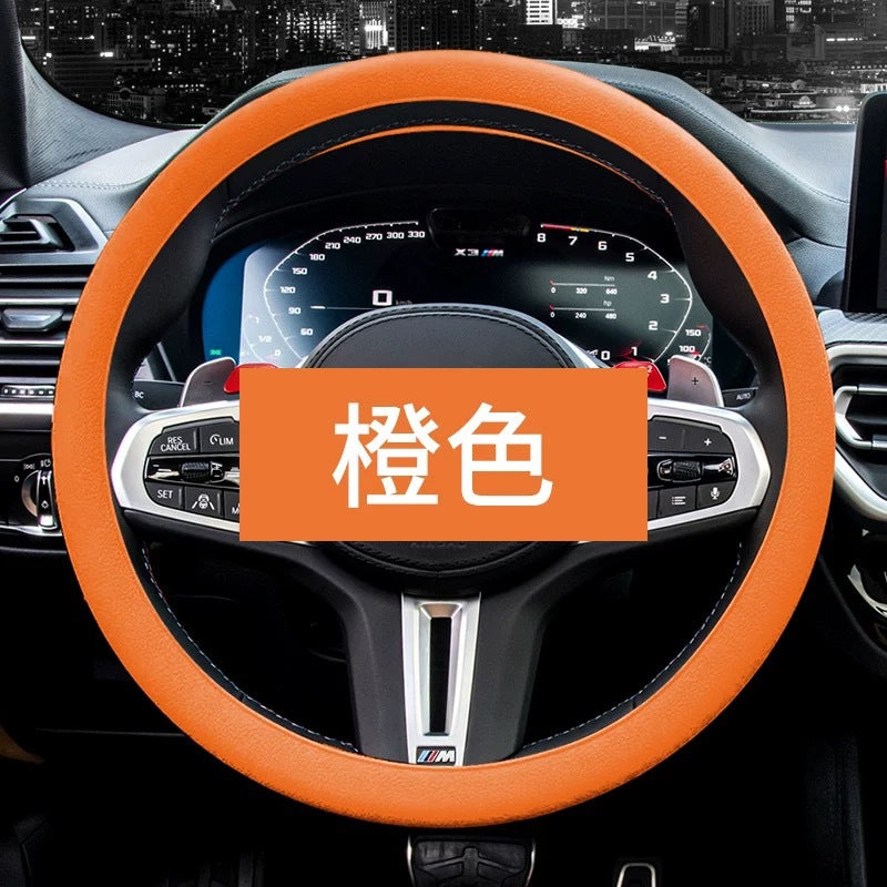 Drop Shipping Car Silicone Steering Wheel Cover Fashion Non Slip Silicone Grip Cover Moisture Wicking Univers