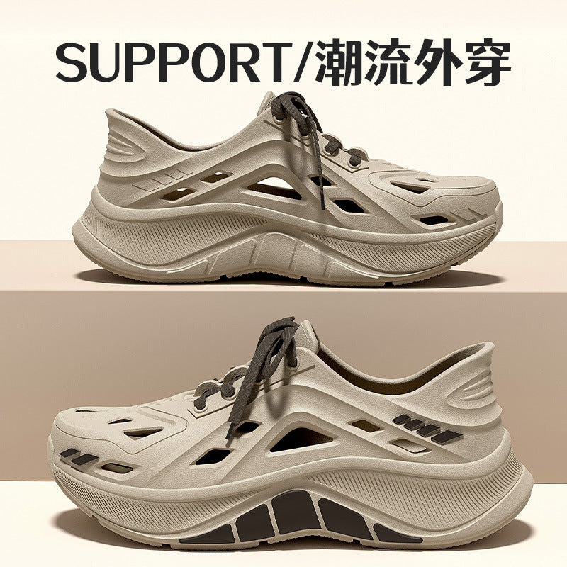 2025新款男涉水鞋防滑透气溯溪鞋凉拖夏厚底外穿防臭开车静音凉鞋