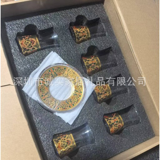 土耳其咖啡杯高颜值小众特色玻璃杯4头/12头套装午后红茶杯设计感