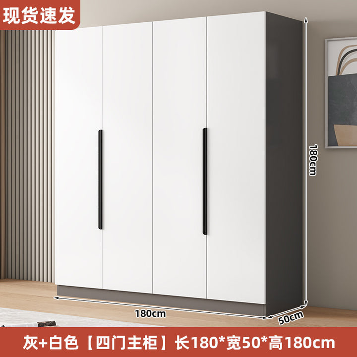 衣柜家用卧室型实木质儿童衣橱工厂直销简易组装出租房用经济柜子