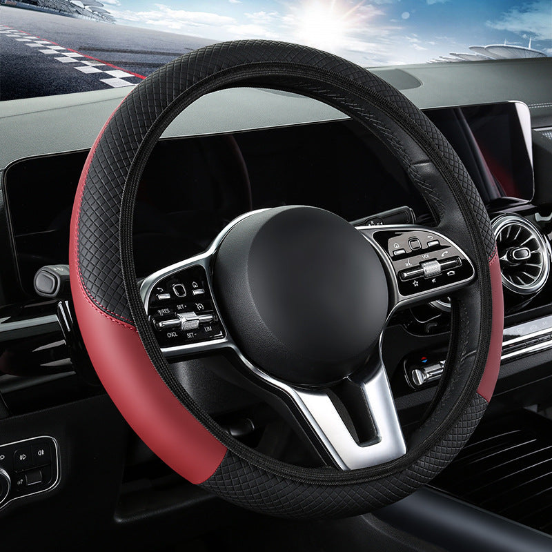 Car Steering Wheel Cover Leather All Season Universal Grip Cover Wholesale