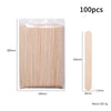 Multifunctional Wax Applicator Sticks – Disposable Wood Wax Spatula & Nail Color Mixing Sticks