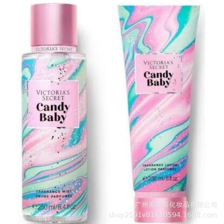 跨境维多利亚的秘密身体乳VS香氛喷雾套装滋润保湿持久留香爆款