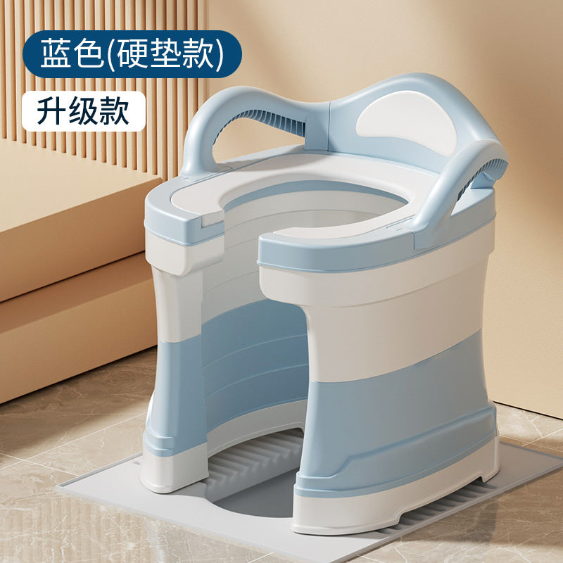 蹲便改坐便椅孕妇坐便器蹲厕凳子蹲坑神器家用老人厕所移动马桶