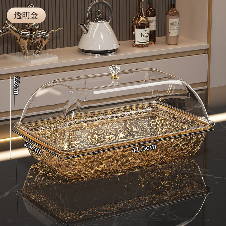 新品冰镇盆备菜托盘套装甜品蛋糕盘水果冷冻寿司刺身带盖透明盆