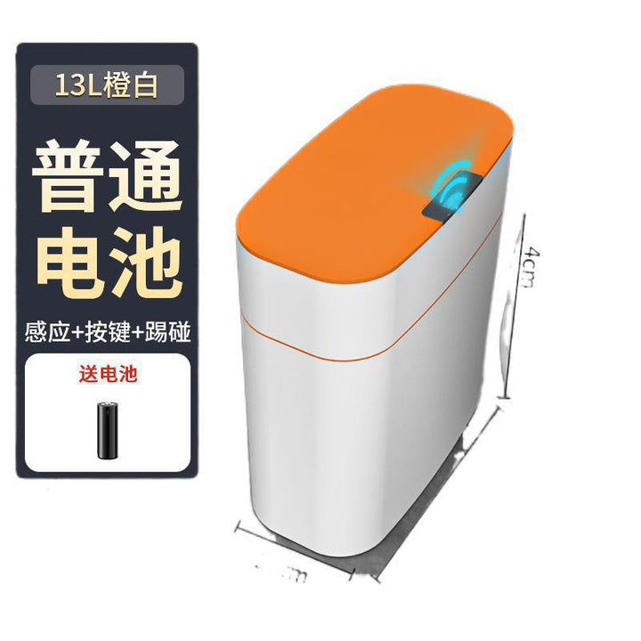 Smart Trash Can Home Bedroom Influencer Trash Can With Lid Bathroom Odor Proof Bedroom Living Room Narrow Space Trash Can
