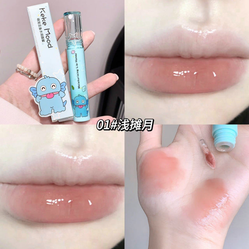 kekemood萌宠丑鱼水润唇蜜持色镜面唇釉保湿滋润显色淡唇纹美唇膏
