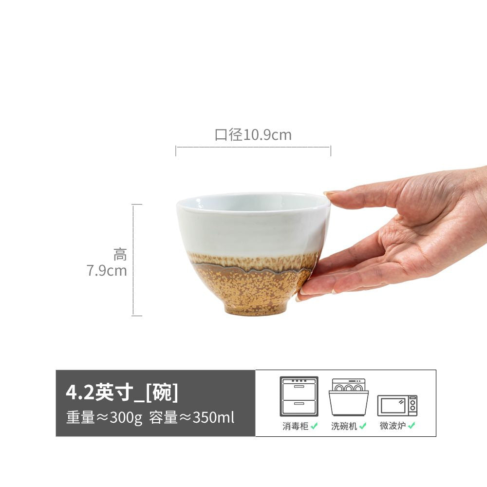 家用干饭小碗复古风吃饭水果碗米饭碗沙拉碗汤碗面碗餐具饭碗批发