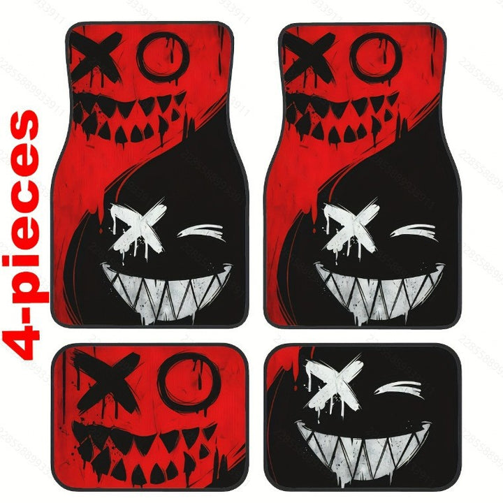 TEMUVintage Nordic Car Foot Mat Carpet 4 Piece Set Stain Resistant Floor Mat TEMUFoot Mat Wholesale