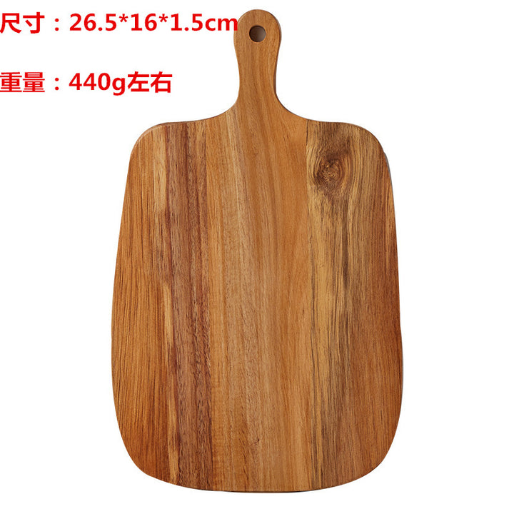 跨境定制相思木菜板胡桃木实木砧板牛排板户外便携露营面包水果板