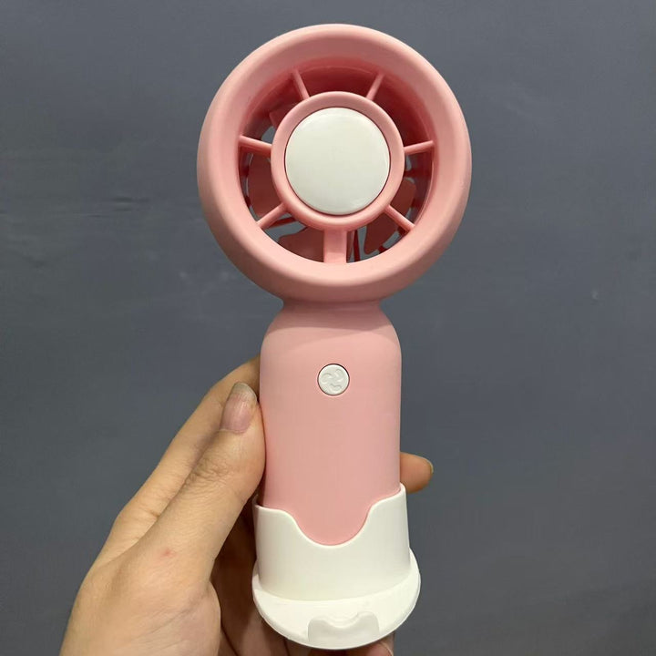 厂家新款无叶风扇手持长续航小风扇桌面便携可挂脖随身充电小电扇