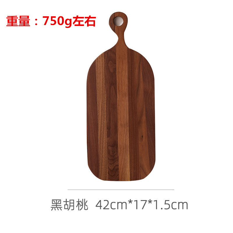 跨境定制相思木菜板胡桃木实木砧板牛排板户外便携露营面包水果板