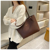 韩版简约大容量女包纯色女士甜美风购物袋2024春款时尚单肩斜挎包