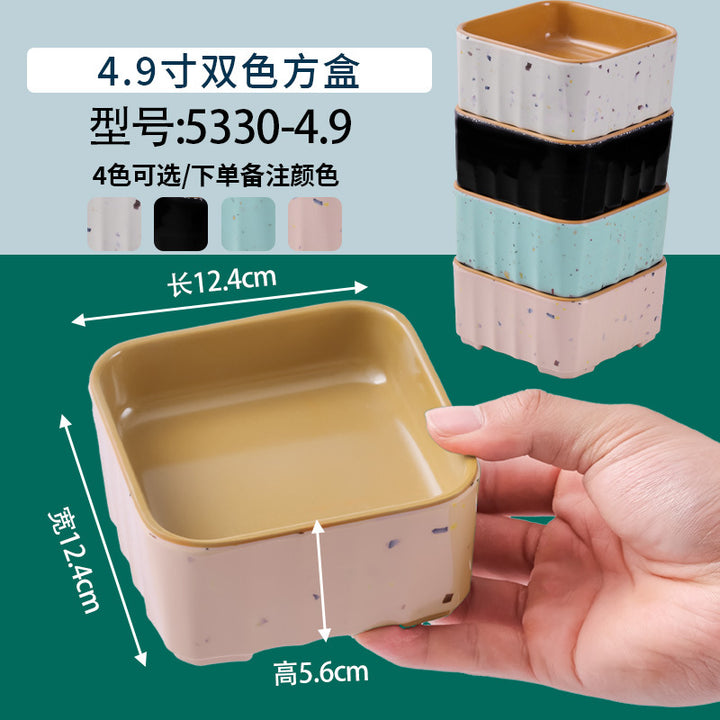 网红海鲜火锅店专用自选菜盘海底捞大排档同款RF芯片密胺餐具商用