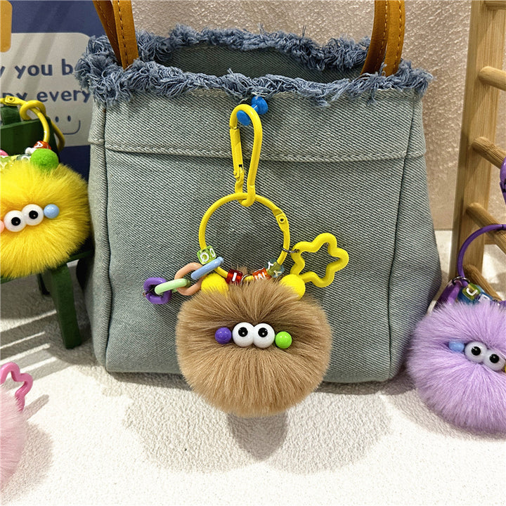 Cute Keychain Creative Plush Doll Hanging Student Plush Toy Gift