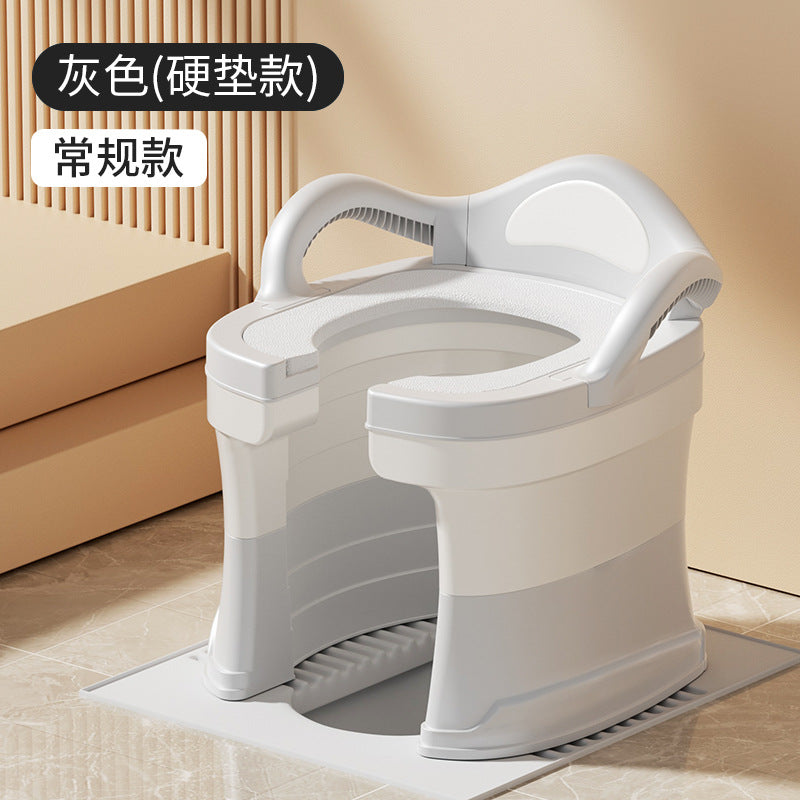 蹲便改坐便椅孕妇坐便器蹲厕凳子蹲坑神器家用老人厕所移动马桶