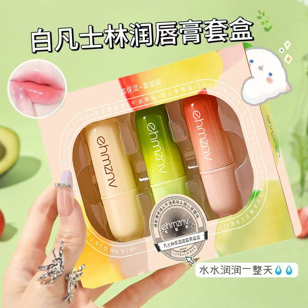 凡士林润唇膏补水保湿滋润护唇膏水果味无色唇膜唇部护理批