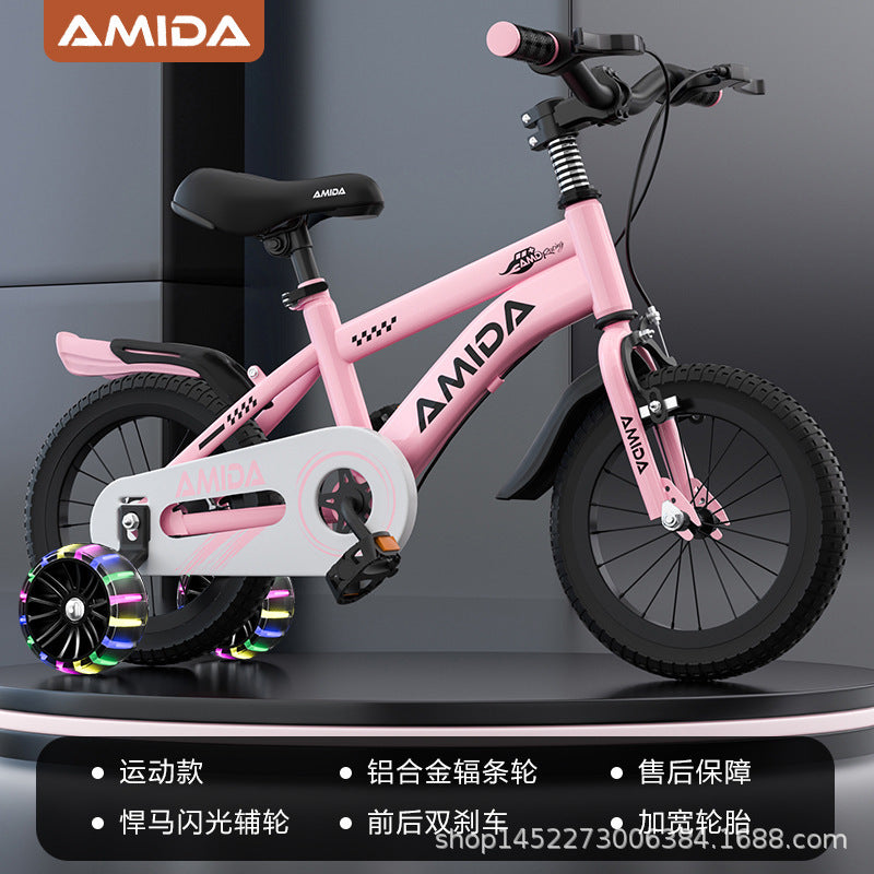 新款儿童自行车男孩女孩脚踏车12寸14寸16寸18寸小孩单车脚踏车