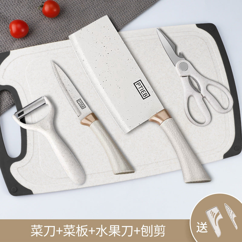 不锈钢刀具套装厨房全套菜刀菜板硅胶厨具家用刀具全套刀代发批发