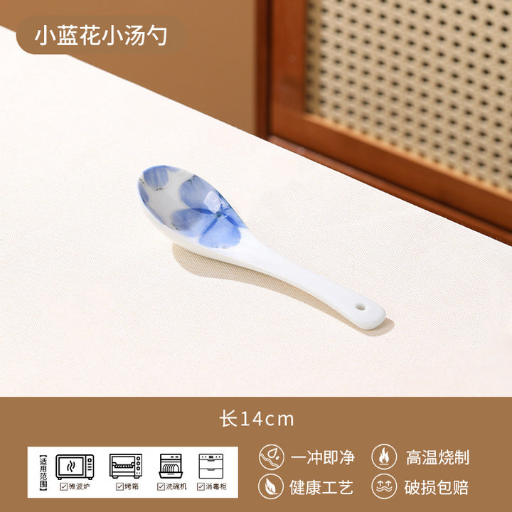 Ceramic Tableware Set Bowl Home High Temperature Underglaze Ceramic Bowl Porcelain Bowl Large Bowl Bowl & Plate