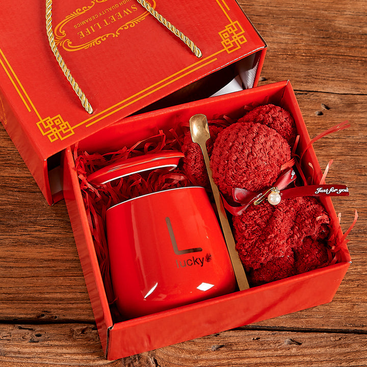 Cute Custom Souvenir Gift Set Ceramic With Gift Mug Gift Box